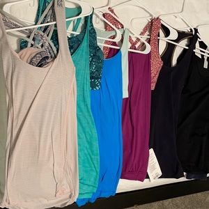 Lululemon tanks, jackets